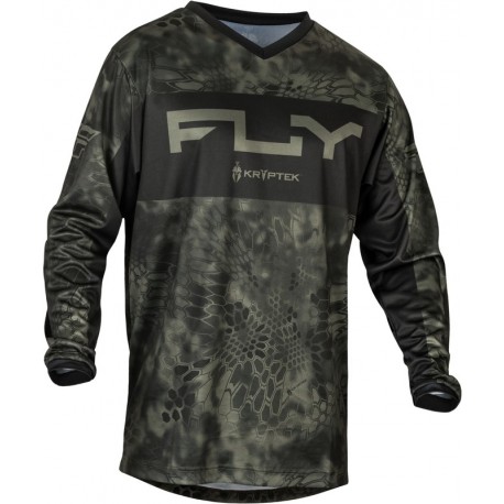 Maillot FLY RACING F-16 Kryptec S.E. - Moss Grey/noir