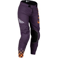 Pantalon femme FLY RACING Lite - Deep Purple/blanc/Neon Coral