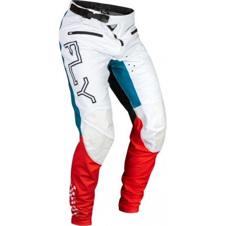 Pantalon vélo enfant FLY RACING Rayce - rouge/blanc/bleu