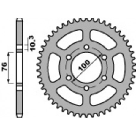 Couronne PBR acier standard 823 - 520