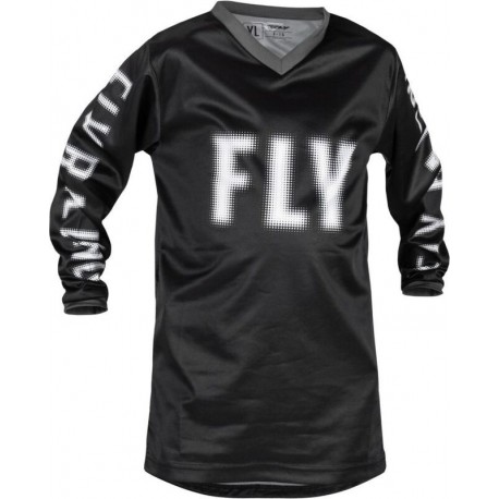 Maillot enfant FLY RACING F-16 - noir/blanc