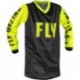 Maillot enfant FLY RACING F-16 - noir/jaune fluo