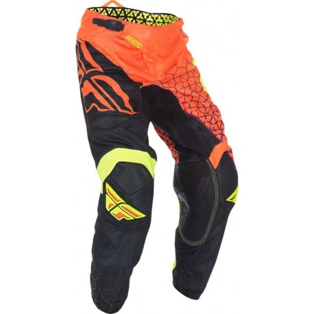 Pantalon FLY RACING Kinetic Trifecta Mesh - orange fluo/noir