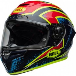 Casque BELL Race Star DLX Flex - Xenon Gloss Blue/Retina