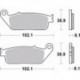 Plaquettes de frein BREMBO 07HO30SA métal fritté