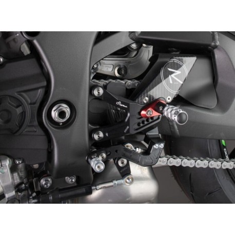 Commandes reculées fixe LIGHTECH sélection standard - Kawasaki ZX10R