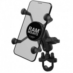 Pack complet RAM MOUNTS X-Grip® bras court fixation U-Bolt sur guidon