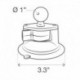 Base ventouse RAM MOUNT Twist-Lock - boule B