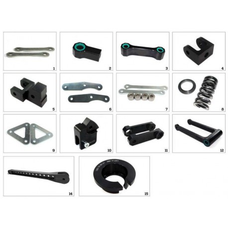 Kit de rabaissement de selle TECNIUM construction 1 - Suzuki GSF400 Bandit