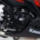 Kit de couvre-carter R&G RACING noir Kawasaki Ninja 400/Z400 ABS