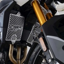 Protections de radiateur gravées R&G RACING acier inoxydable - Triumph Tiger 900