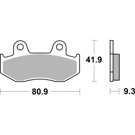 Plaquettes de frein BREMBO 07038 carbone céramique scooter