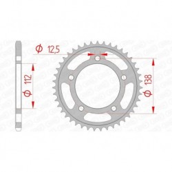 Couronne AFAM acier standard 10627 - 520