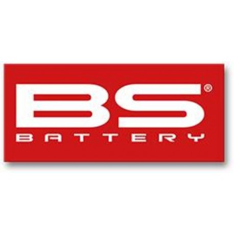 Autocollant BS BATTERY rouge petit format - 50 unités