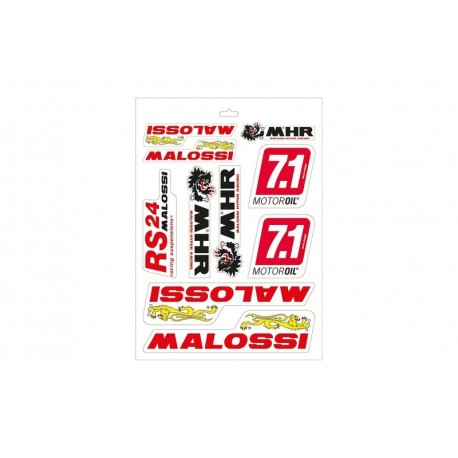 MALOSSI Assorted Sticker Sheet - 24,7x35 cm - 25 pièces