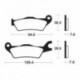 Plaquettes de frein TECNIUM - MA451
