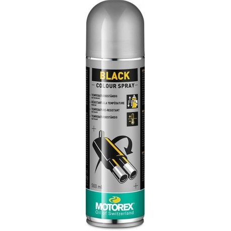 Vernis noir MOTOREX Colour Spray - 500 ml x12