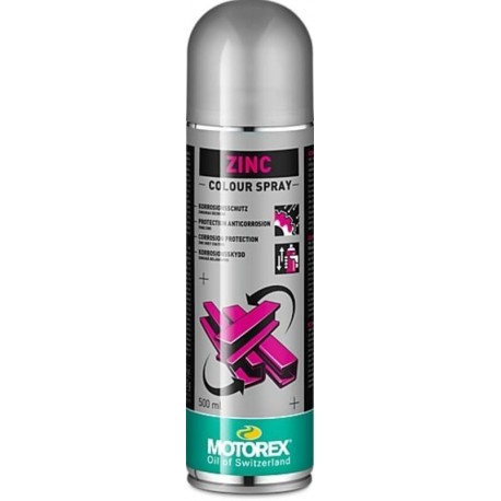 Vernis Zinc MOTOREX Colour Spray - 500 ml x12