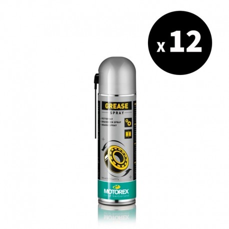 Graisse MOTOREX Grease Spray - Spray 500 ml x12