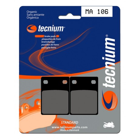 Plaquettes de frein TECNIUM route organique - MA106