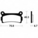 Plaquettes de frein TECNIUM route organique - MA136