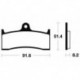 Plaquettes de frein TECNIUM Racing métal fritté carbone - MCR176