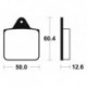 Plaquettes de frein TECNIUM MX/Quad métal fritté - MO256