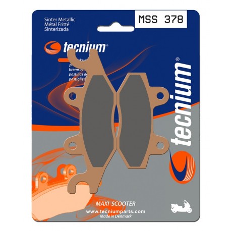 Plaquettes de frein TECNIUM Maxi Scooter métal fritté - MSS378