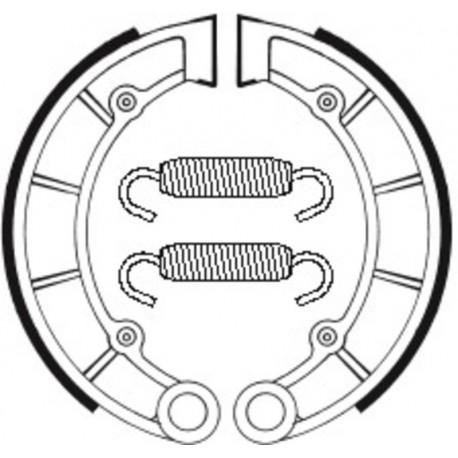 Mâchoires de frein TECNIUM Quad organique - BA197