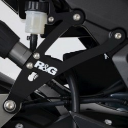 Patte de fixation de silencieux R&G RACING noir Kawasaki Ninja 1000SX