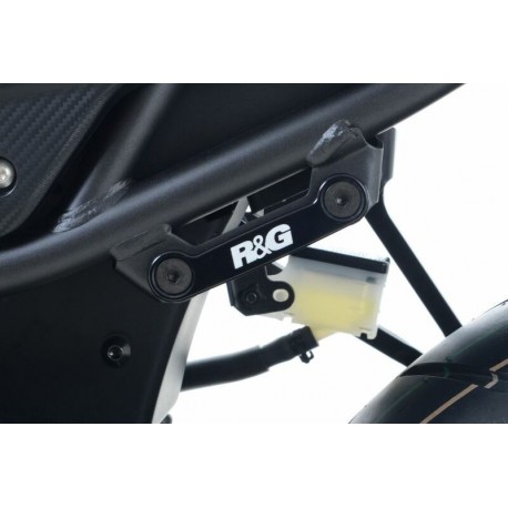 Cache orifice reposes-pieds gauche R&G RACING noir Honda CBR500RR