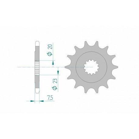 Pignon AFAM acier standard 22401 - 520