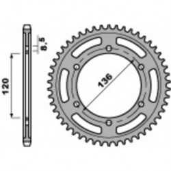 Couronne PBR acier C45 standard 864 - 530