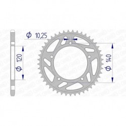 Couronne AFAM aluminium 15605 - 520