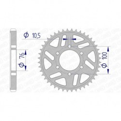 Couronne AFAM aluminium 15902 - 530