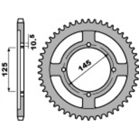 Couronne PBR aluminium Ultra-Light 4482 - 428