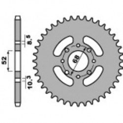 Couronne PBR acier C45 standard 802 - 428