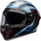 Casque BELL Race Star DLX Flex - Xenon Gloss Red/Silver Taille M