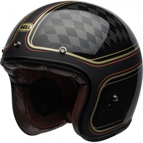 Casque BELL Custom 500 Carbon - RSD Checkmate Matte Gloss Black/Gold