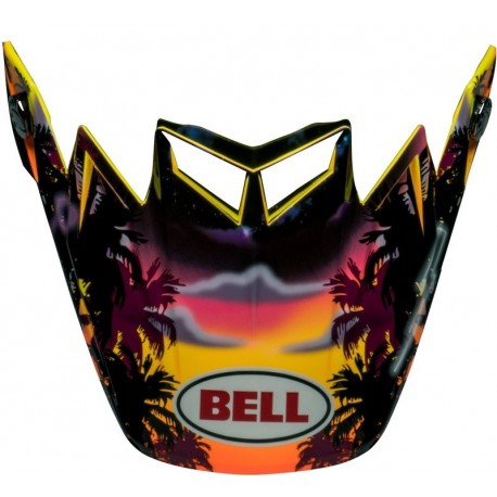 Visière BELL Moto-9S Flex - Tagger Tropical Fever Gloss Yellow/Orange