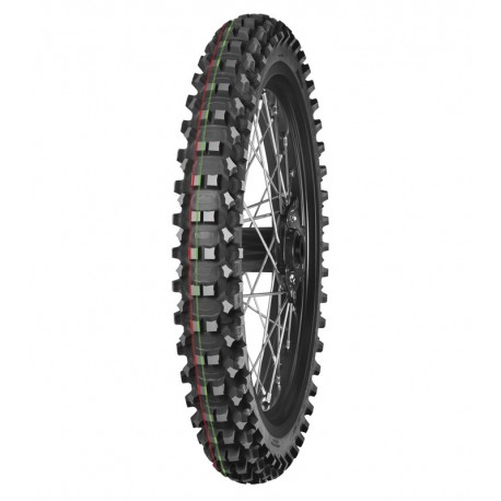 Pneu MITAS TERRA FORCE-MX MH 60/100-14 29M TT MEDIUM HARD TERRAIN RED GREEN NHS