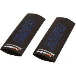 Protection de fourche supérieure RFX Race Series Forkshrink logo Showa - bleu