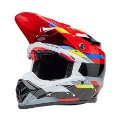 Casque BELL Moto-9S Flex - Renen Nova Gloss Black/Red