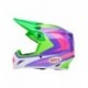 Casque BELL MX-9 Mips - Jackal Gloss Hi-Viz Green/Purple