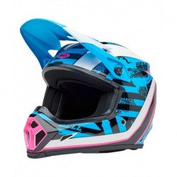 Casque BELL MX-9 Mips - Breakdance Gloss Blue/Pink