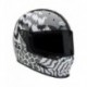 Casque BELL Eliminator Carbon - Deathspray Gloss Black/White/Black