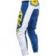 Pantalon FLY RACING F-16 - blanc/bleu foncé/jaune