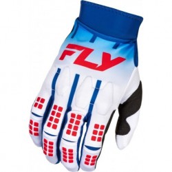 Gants FLY RACING Evolution DST - blanc/rouge/bleu