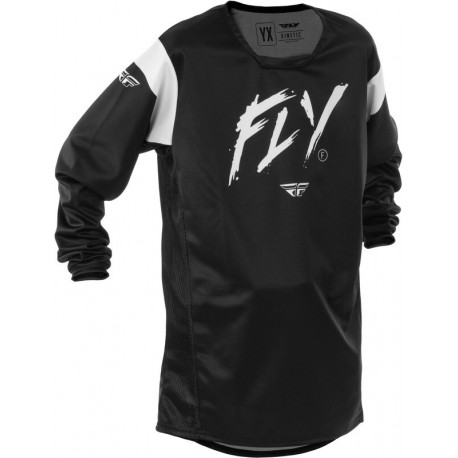 Maillot enfant FLY RACING Kinetic Stoke - noir/blanc