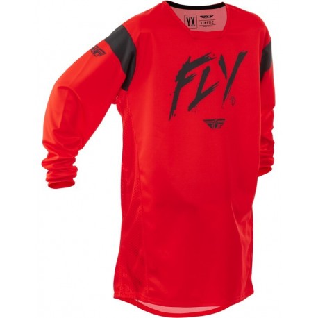 Maillot enfant FLY RACING Kinetic Stoke - rouge/noir